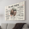 GeckoCustom When I Tell You I Love You I Don't Say It Out Of Habit Personalized Anniversary Photo Print Canvas C587