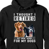 GeckoCustom Work For My Dog Personalized Dog Photo Shirt C276 Pullover Hoodie / Black Colour / S