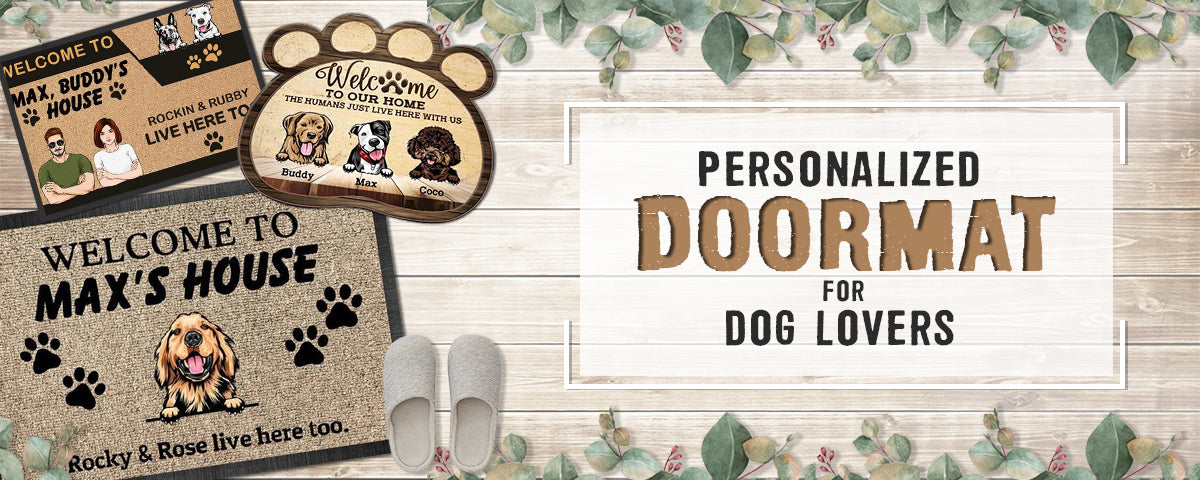 Personalized Doormat For Dog Lovers