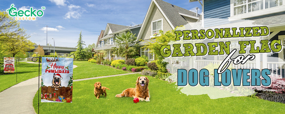 Personalized Garden Flag For Dog Lovers