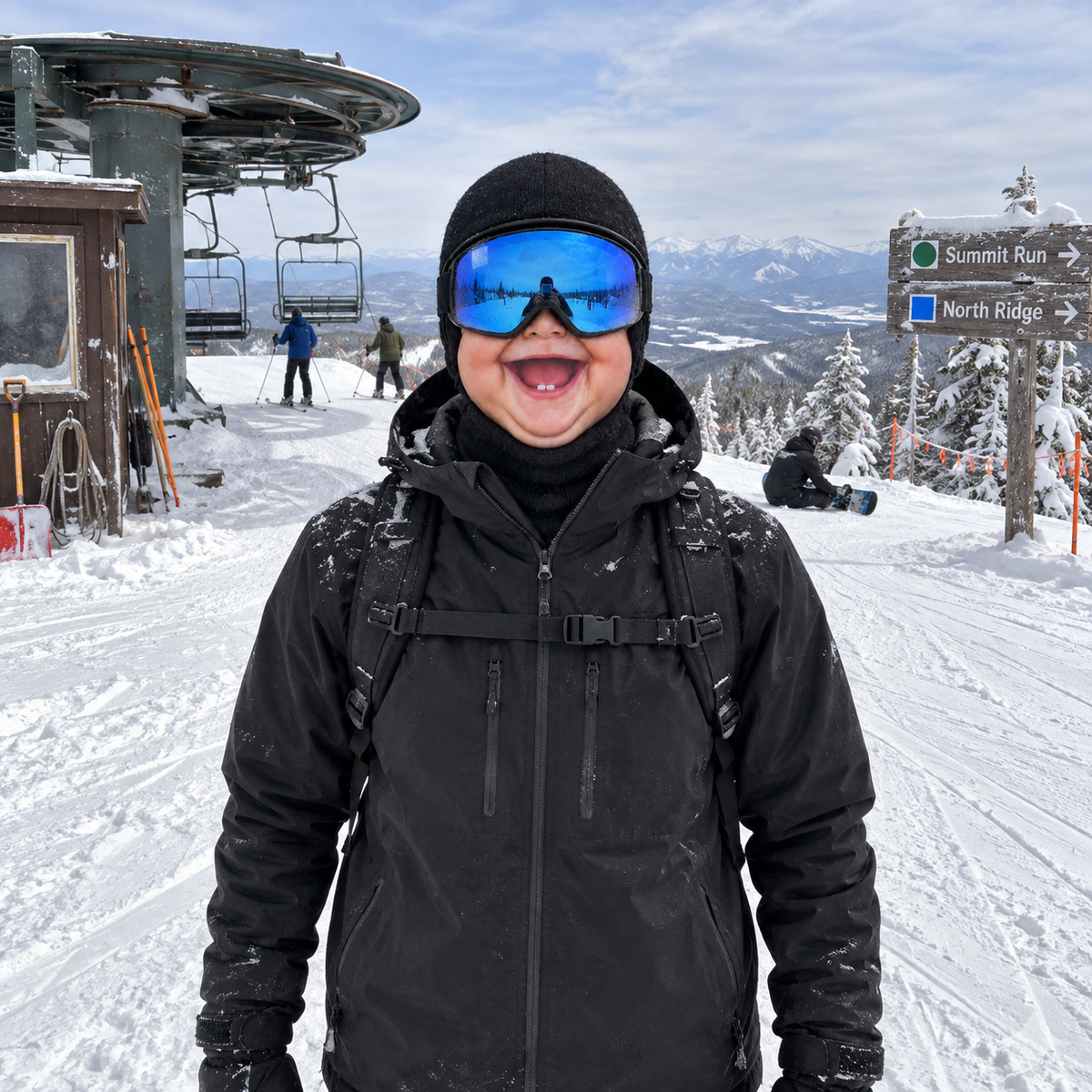 Baby Face Ski Mask Novelty Skiing & Snowboarding Winter Gift TH10 171387