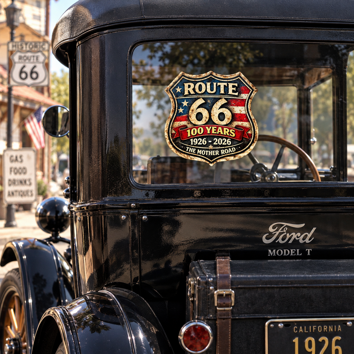 Route 66 Centennial, 100th Anniversary - Mother Road Car Window Decal Sticker LM32 670239