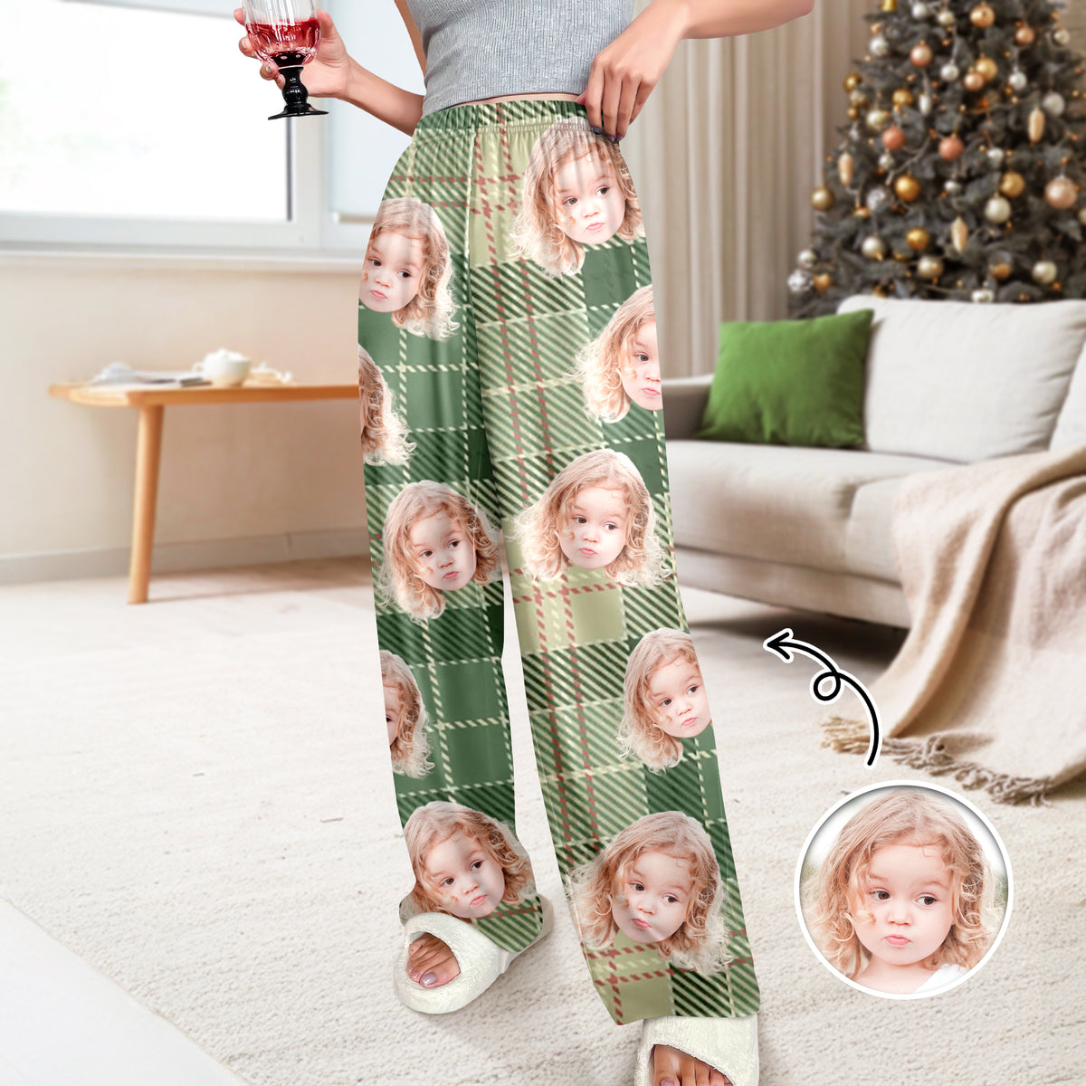 Custom Face Photo Sweatpants Gift For Christmas HO82 894952