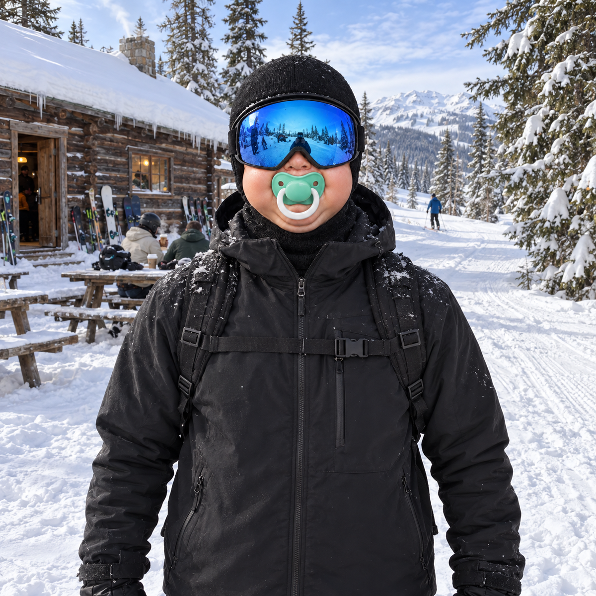 Baby Face Ski Mask Novelty Skiing & Snowboarding Winter Gift TH10 171387