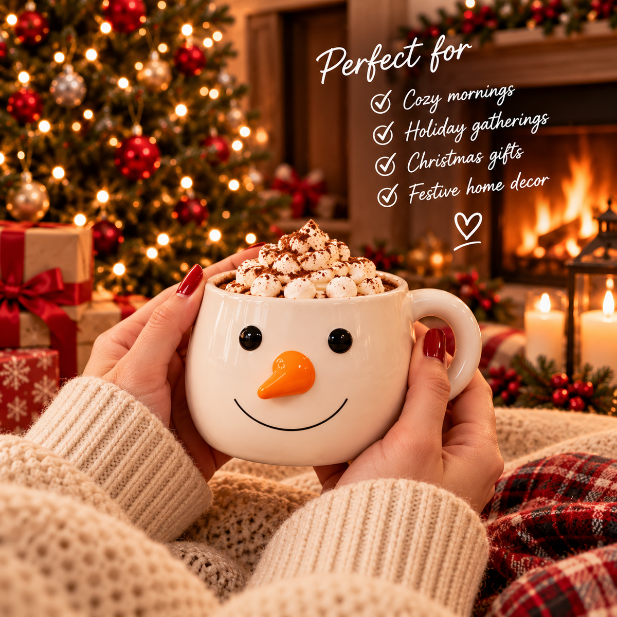 Christmas Santa And Snowman Mug Set TH10 171505