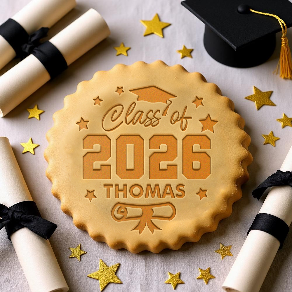 Custom Name Class of 2026 Cookie Stamp, Personalized Graduation Party Gift CH07 910808