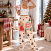 Have A Holly Pink Country Christmas Sweatpants, Western Family Holiday LM32 670257