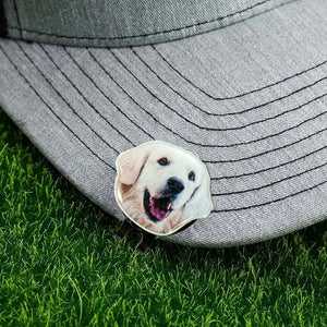 Personalised Photo Golf Ball Marker with Magnetic Hat Clip with Name Birthday Father's Day Gift for Golf Lover HO82 900624
