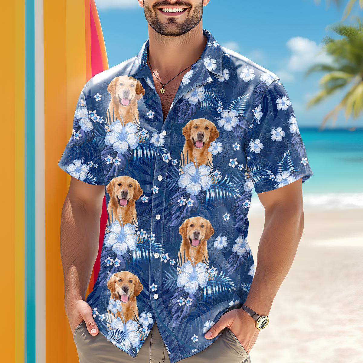 Custom Photo Summer Hawaiian Shirt Perfect For Vacations & Gifts LM32 893749