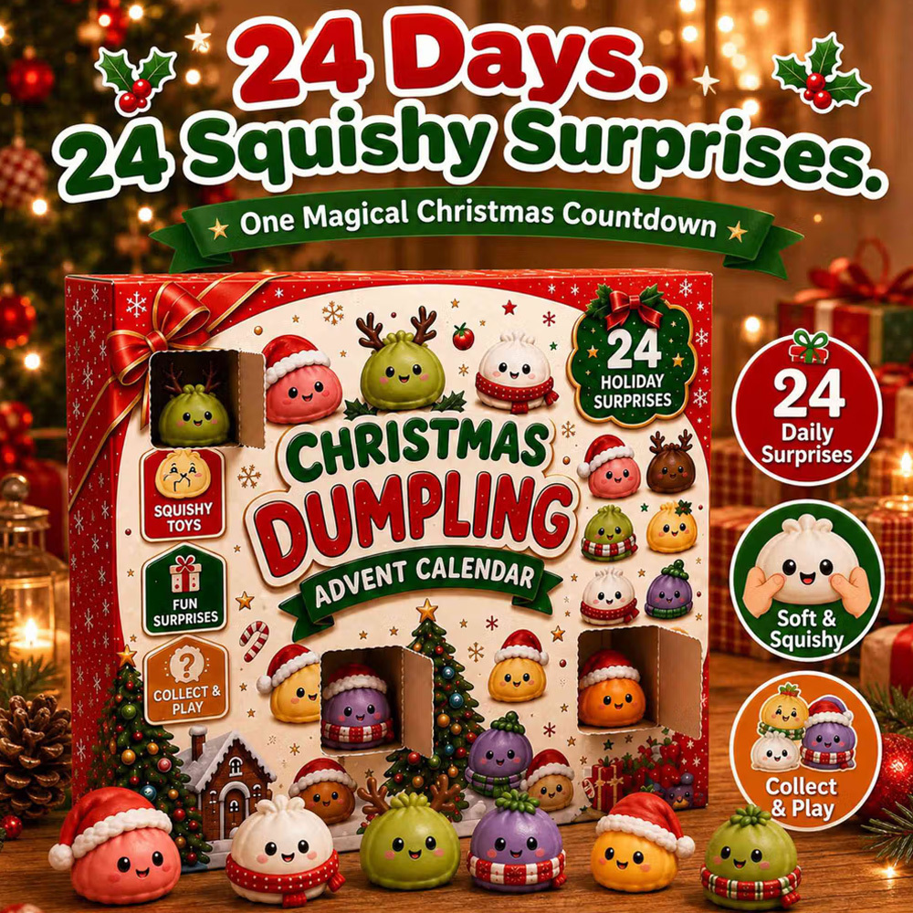 Christmas Dumpling Countdown Box Advent Calendar TH10 171217