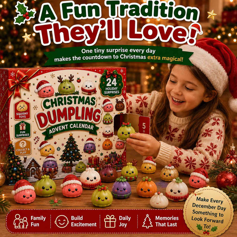 Christmas Dumpling Countdown Box Advent Calendar TH10 171217