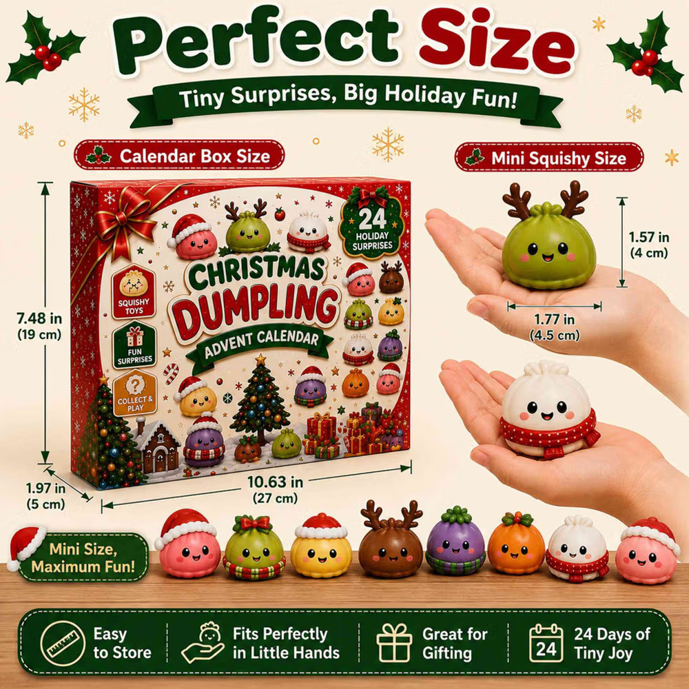 Christmas Dumpling Countdown Box Advent Calendar TH10 171217