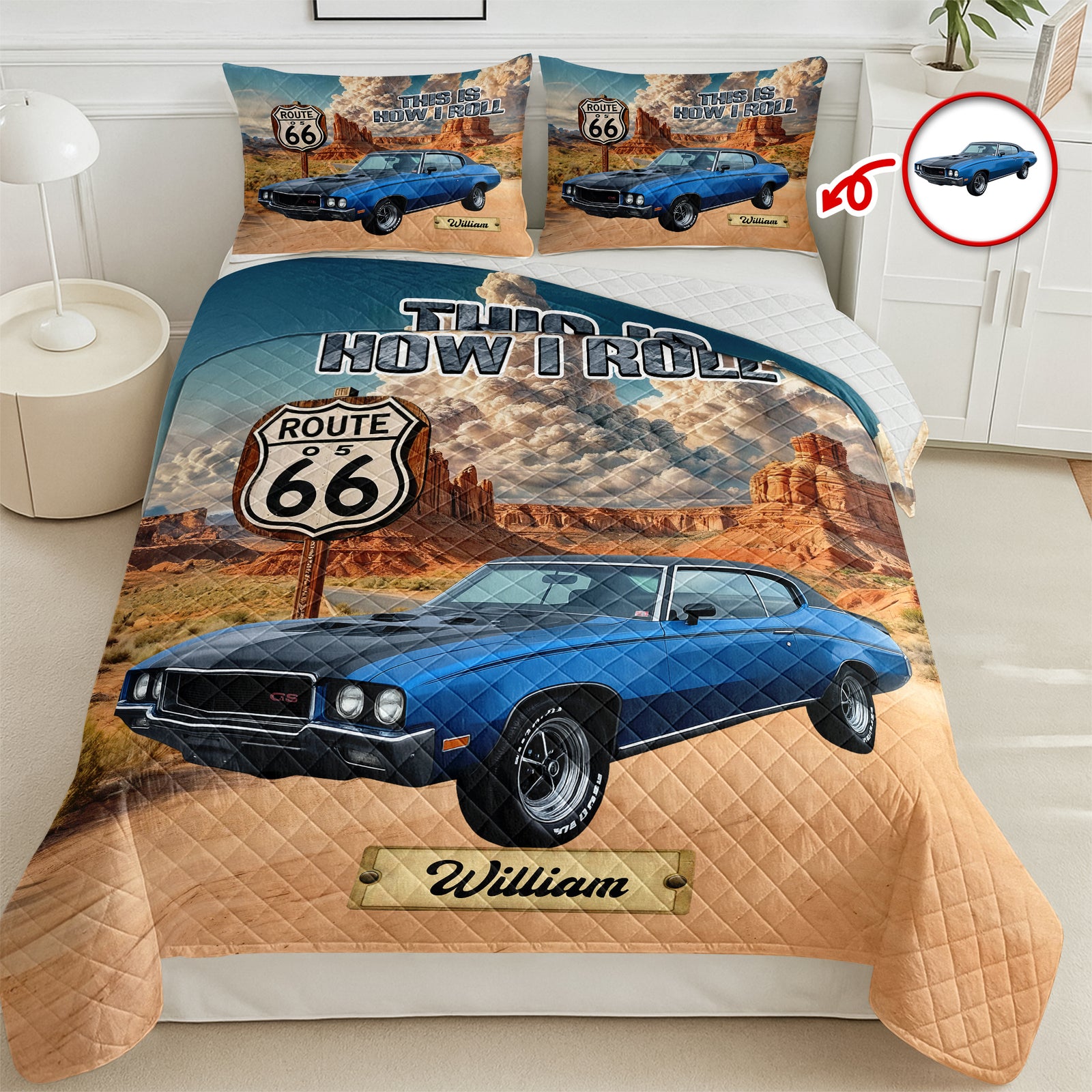 Custom Car Photo This Is How I Roll Bedding Set Gift For Car Lover CH07 899928
