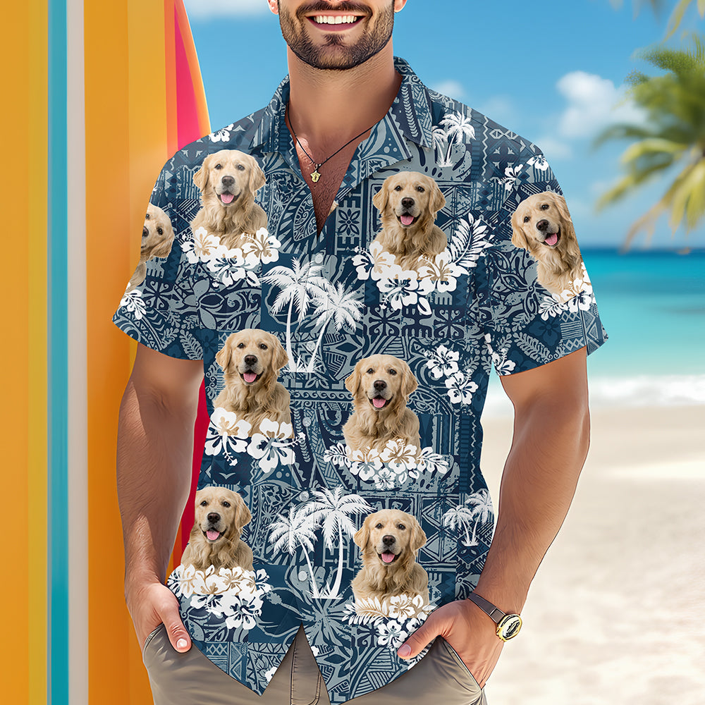 Custom Dog Photo Hawaiian Shirt Summer Gift CH07 896152