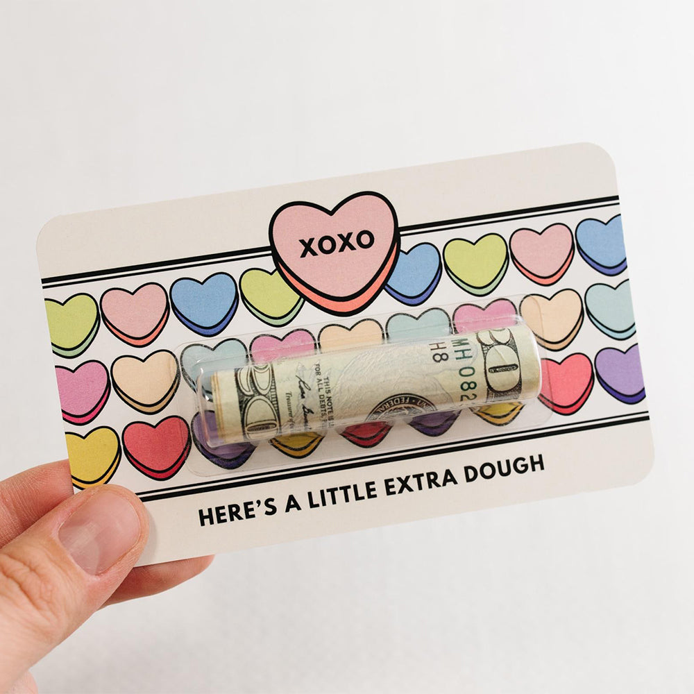 XOXO Here Is A Little Extra Dough Valentine's Day Funny Money Holder Card LM32 897425