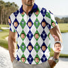 Custom Photo Golf Dad Polo Gift For Golfer HO82 901100