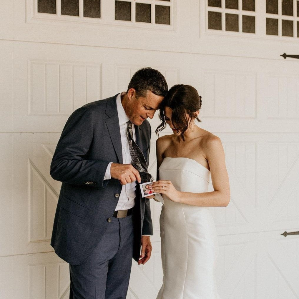 Custom Photo Tie Patch For Men - Tie Patch, Wedding, Father of the Bride, Father's Day LM32 899485