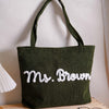 Personalized Mrs. Corduroy Yarn Tote Bag, Teacher Appreciation Gift LM32 669275