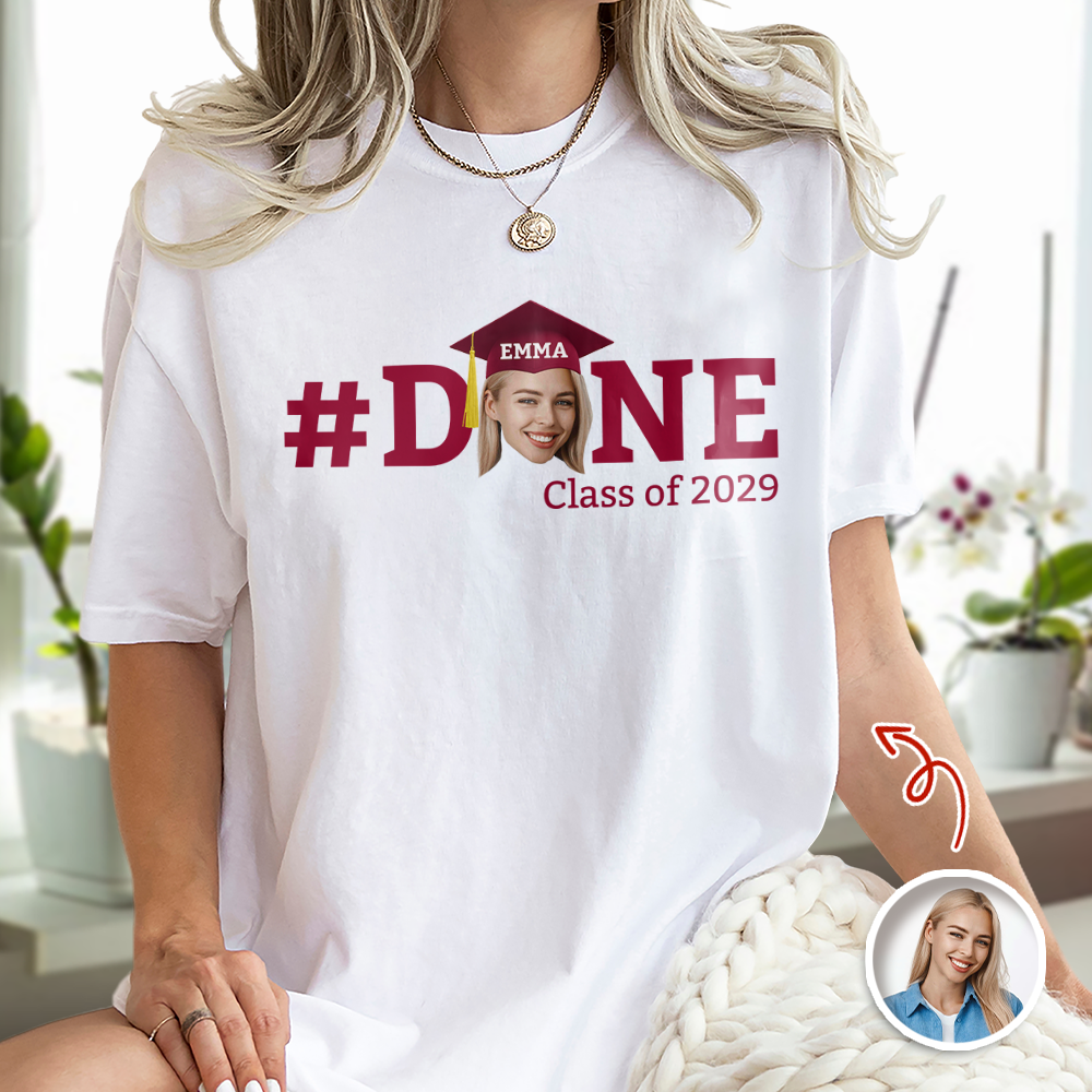 Custom Photo Done 2026 Graduate - Graduation White Shirt HA75 920470