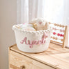 Personalized Woven Basket – Custom Name Storage Basket for Baby Toys, Nursery Organizer or Pet Toy Bin, Handmade Gift HO82 903016