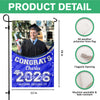 Custom Photo Class of 2026 Congrats Graduation Garden Flag HO82 901710