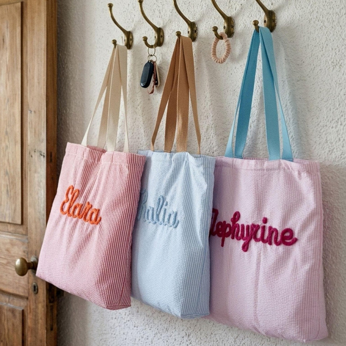 Personalized Beach Tote Bag Girls Trip - Summer Vacation Gift, Pool Bag for Women LM32 899819