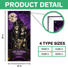 Personalized Gothic Skeleton Family Halloween Door Cover - Custom Family Name Halloween Decor CH07 180196
