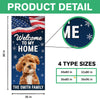 Custom Dog Photo Welcome To My Home Christmas Decoration Door Cover LM32 895653