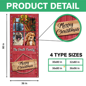 Custom Cute Photo Merry Woofmas Decoration Door Cover LM32 895679