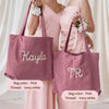 Personalized Embroidered Corduroy Tote - Bridesmaid Gift, Everyday Essential & Weekender HA75 920584