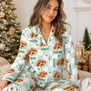Custom Photo Dog Cat Mom Dad Flannel Pajamas Christmas Gift for Pet Lovers HO82 903448