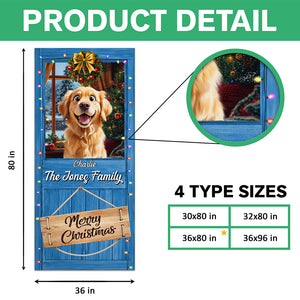 Custom Cute 3D Dog Merry Woofmas Christmas Decoration Door Cover LM32 897121