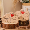 Custom Elephant Family Shaped Wooden Puzzle - Mothers Day Father Day Gifts CH07 910524