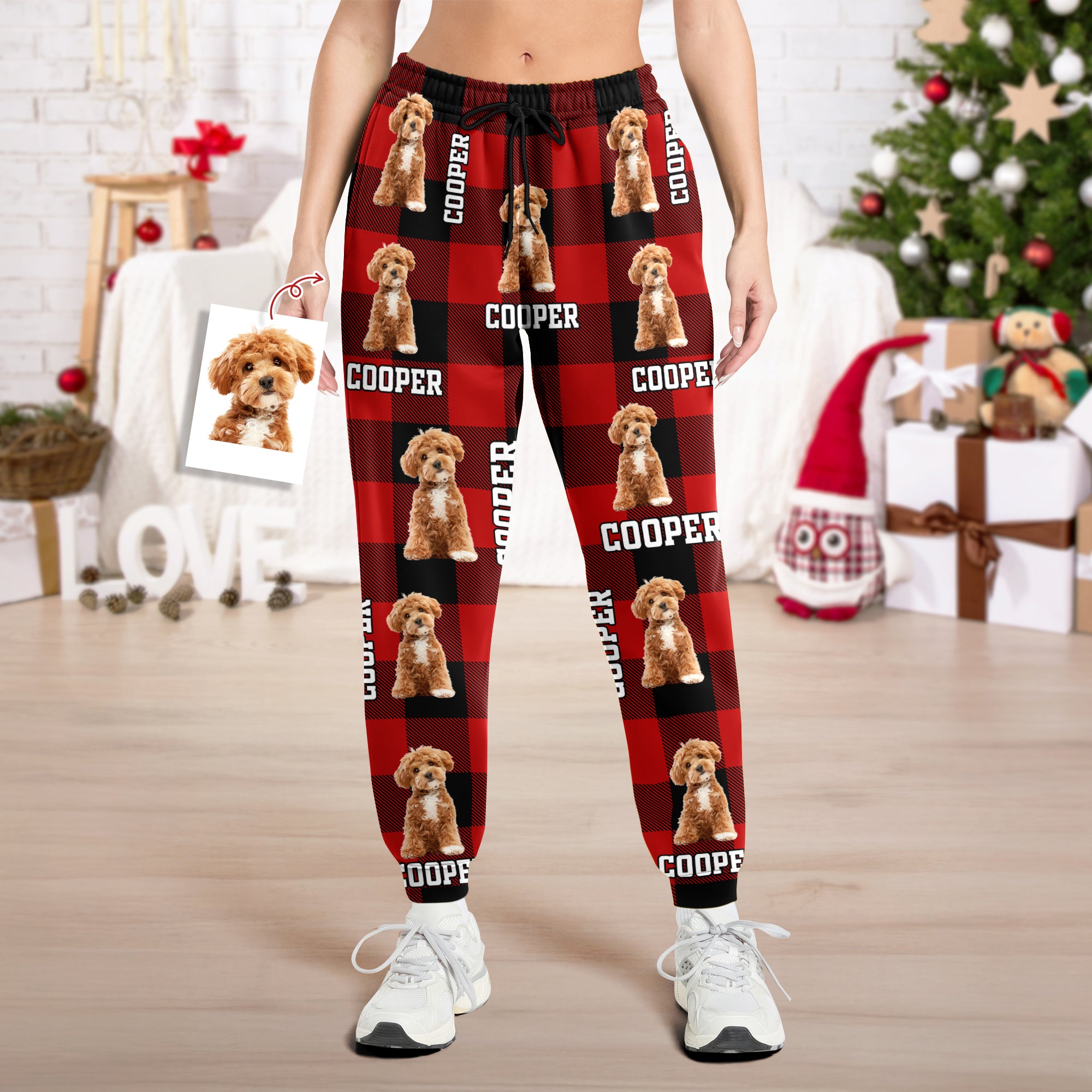 Custom Photo Dog Cat Sweatpants Christmas Gift For Dog Cat Lovers HA75 898346