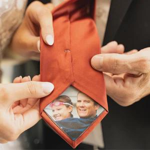Custom Photo Tie Patch For Men - Tie Patch, Wedding, Father of the Bride, Father's Day LM32 899485