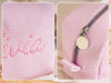 Personalized Name Embroidered Waffle Cosmetic Bag - Gift For Mom, Girlfriend, Women, Bridesmaid Gift LM32 899547