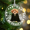 Custom Dog Photo Ain't No Ghost Like The My Dog Glass Ornament LM32 895701