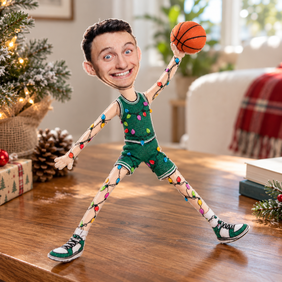 Custom Photo Poseable Body Mini Me Doll - Custom Ugly Dolls Gifts for Basketball Players HA75 919580