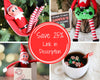 Elf Reindeer Poop Props