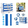 Custom Name Stripe Beach Tote Bag With Zipper - Summer Gift For Women, Mother's Day, Wife, Girlfriend HO82 902006