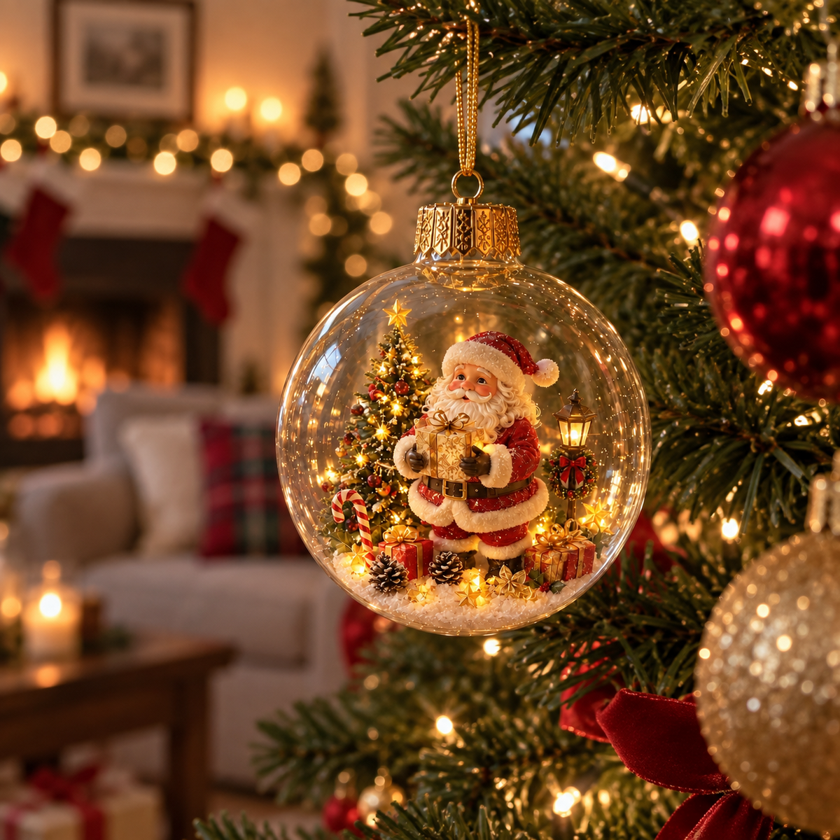 Glowing Christmas Diorama Ornament Home Decor TH10 171181