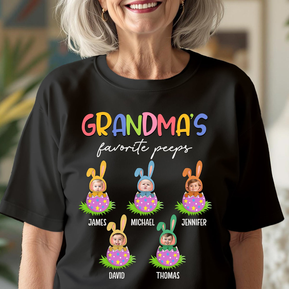 Nana Grandma Favorite Peeps Dark Shirt Personalized Gift HO82 893540