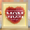 You Are The Heart Of Our Family Personalized Flower Shadow Box Mother's Day Gift HA75 892040