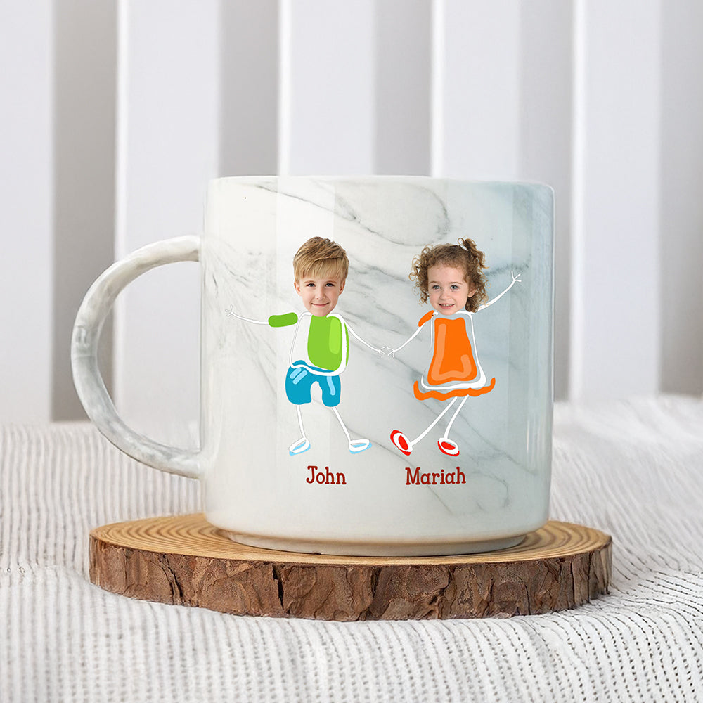 Custom Face Photo From The Reasons You Drink Marble Mug Mother's Day Gift HA75 892070