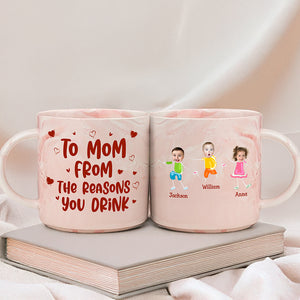 Custom Face Photo From The Reasons You Drink Marble Mug Mother's Day Gift HA75 892070