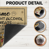 Brought Alcohol And Dog Treats Doormats Personalized Gift For Dog Lovers HO82 893684