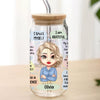 Personalized Teacher Daily Glass Can With Lid Gift For Teacher HA75 892620