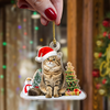 Custom Photo Cat Christmas Acrylic Ornament For Cat Lovers HA75 897282