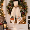 Personalized Monogram Letter Name Pumpkin Embroidered Wreath Sash LM32 670209