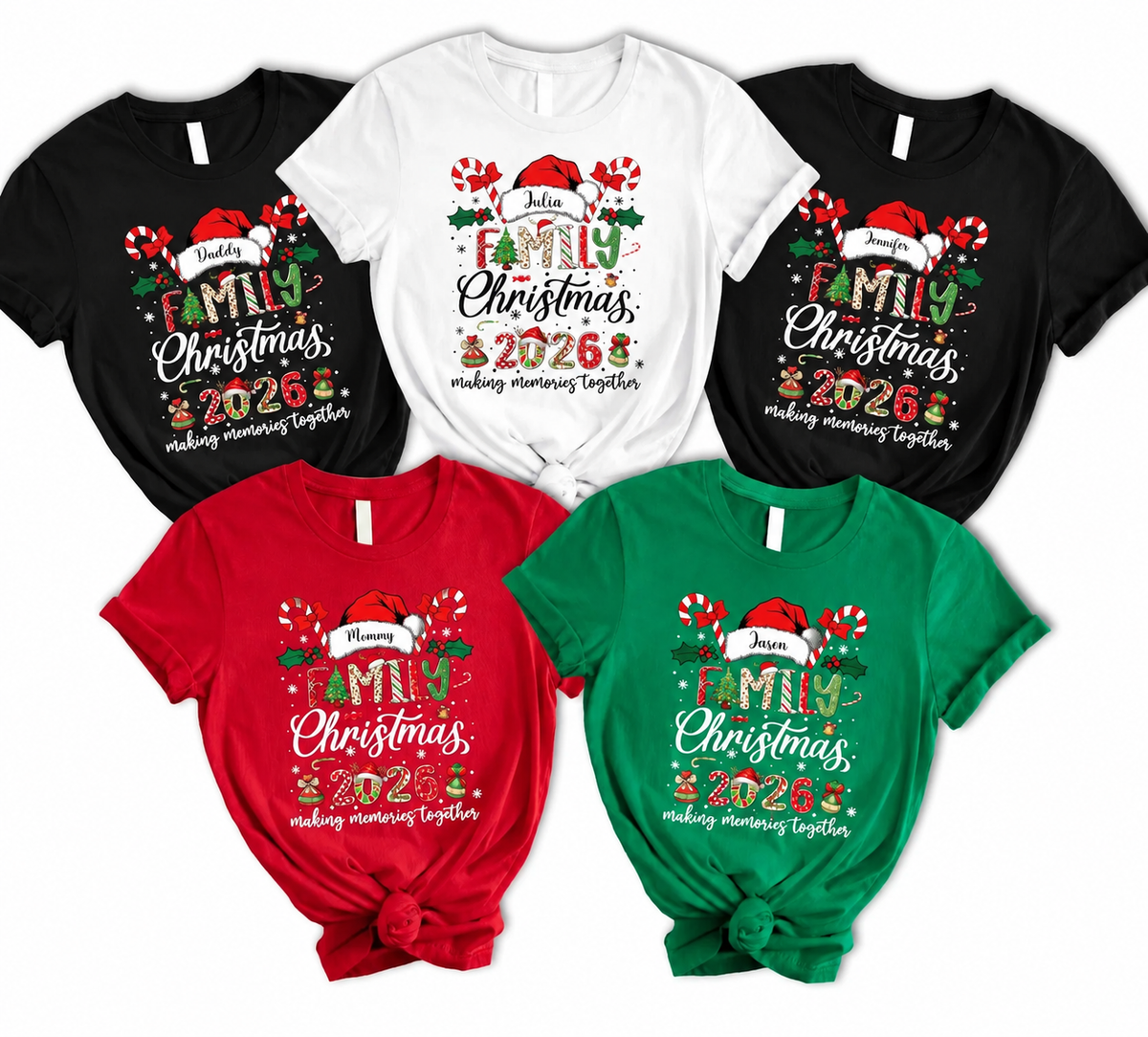Personalized Family Christmas Shirt, Making Memories Together Matching Holiday Outfit TH10 171555